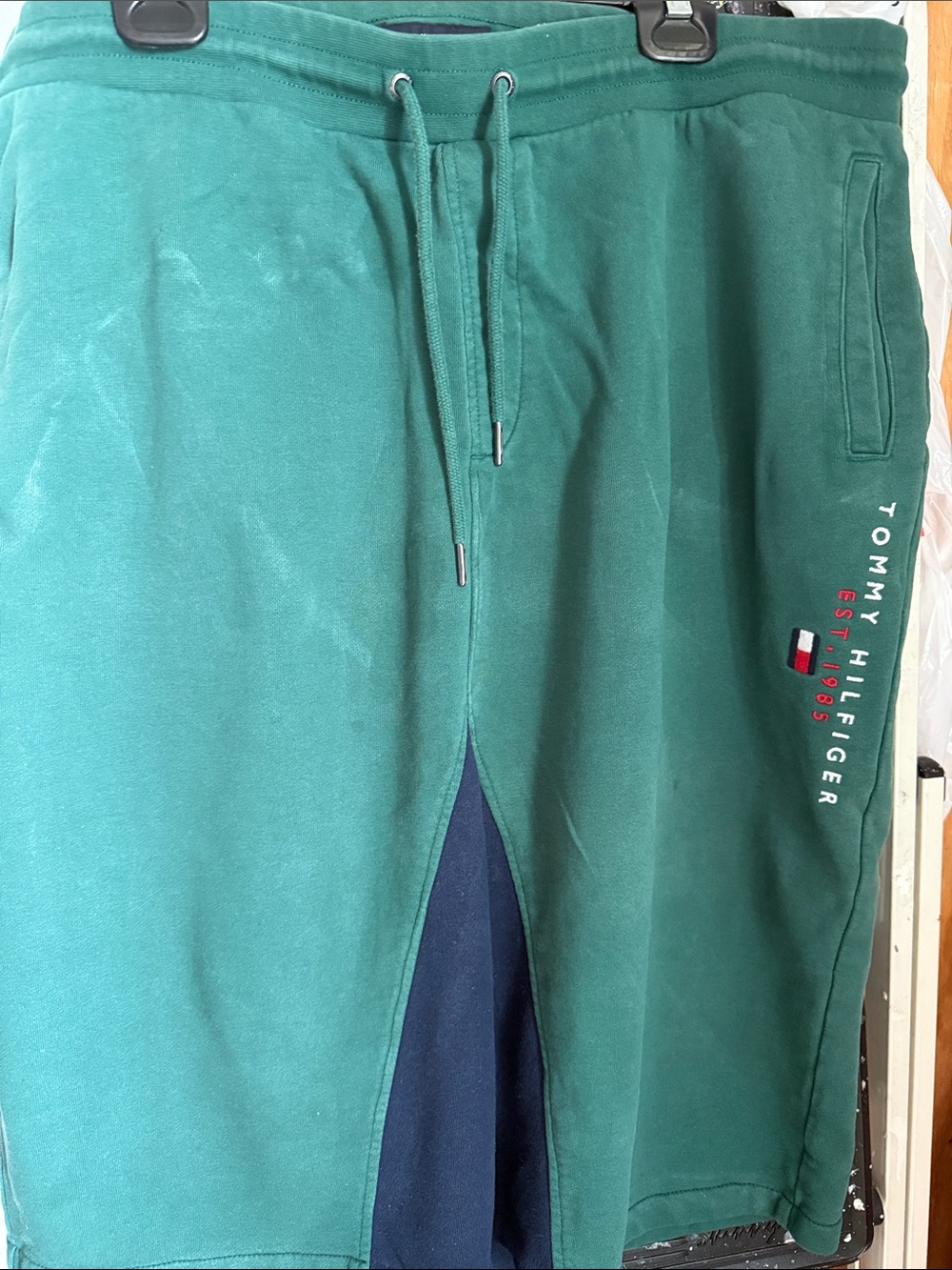 Tommy Hilfiger Kids Teal Green Drawstring Joggers